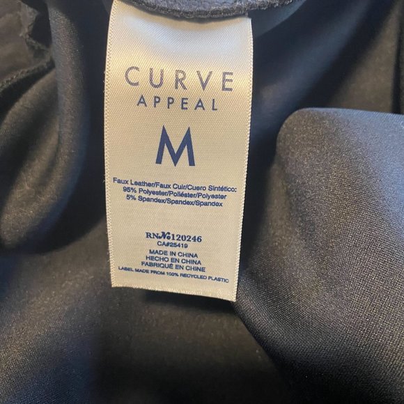 Curve Appeal Black Faux Suede Leggings - Medium‎ - Picture 4 of 7